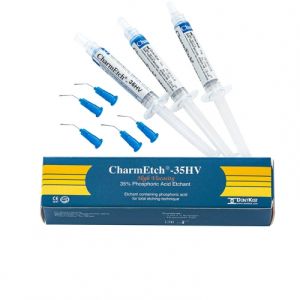 Протравка CharmEtch-Протравочный гель 35%  HV (3шпр.х3мл), DENTKIST