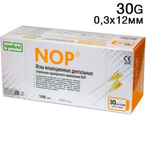 Иглы карпульные NOP 12ммх30G (100шт.) SPIDENT