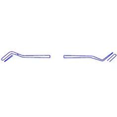 Гладилка С261-4 (шир.2,0мм) дистально-медиальная с параллельными по краям рабочими частями, ЭМИ