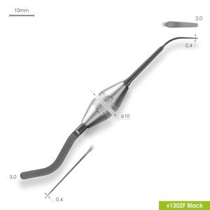 Гладилка FABRI 1302F Black серповидная с черным покрытием