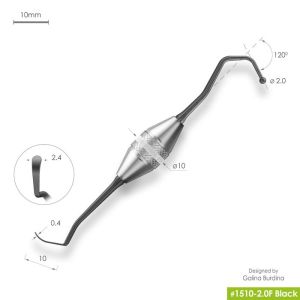 Гладилка FABRI штопфер средняя 1510-2,0F Black