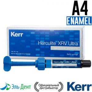 Herculite XRV Ultra Enamel A4, шприц 4гр, наногибридный композит /34006/Kerr