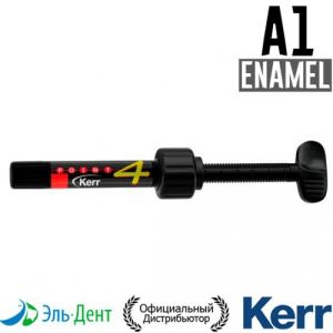 Point 4 Enamel A1, шприц (4гр), микрогибридный композит /29876/Kerr