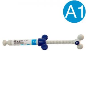 Escom 100 цвет A1, шприц (4гр.) световой композит эском, Spident