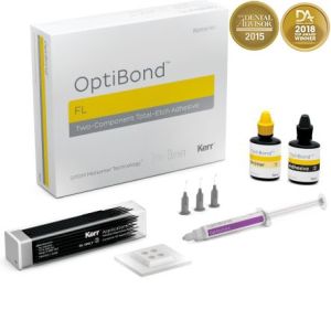 Optibond FL №26684Е адгезивная система (праймер OptiBond FL 8мл, адгезив OptiBond FL 8мл, 1х3г протрав. геля, аксессуары), Kerr