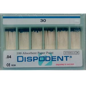 Абсорберы конусные 04 №30 (100шт), Dispodent