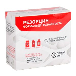 Резорцин-формальдегидная паста (25гр+10мл+10мл), Омега