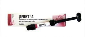 Девит - А (паста шприц 3г) анестет., ВладМива