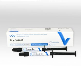 ТемпоФот - паста 3г прозрачная низковязкая СВЕТООТВЕРЖДАЕМЫЙ КОМПОЗИТНЫЙ МАТЕРИАЛ ДЛЯ ВРЕМЕННОГО ПЛОМБИРОВАНИЯ, Владмива