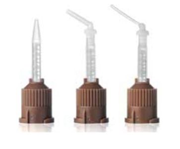 Наконечники смесительные+ насадки внутриротовые изогнутые Cem Implant Auto Mix, 25 шт. BJM LAB (Израиль)