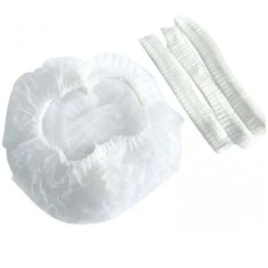 Шапочки Шарлотта на резинке БЕЛЫЕ 125шт.