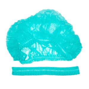 Шапочки Шарлотта на резинке БИРЮЗОВЫЕ, 125шт.