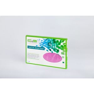 Фартук нейлоновый Сиреневый с зажимами Clean+Safe, Medium 70х100см