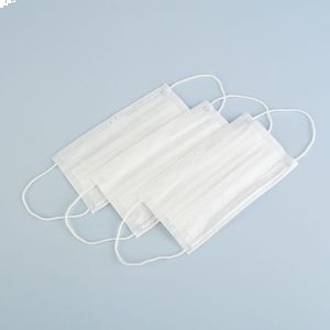 Маски EURONDA БЕЛЫЕ трехслойные 50 шт