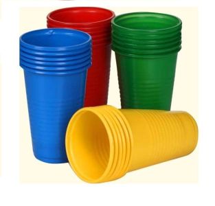 Стаканы одноразовые, желтые 200 шт