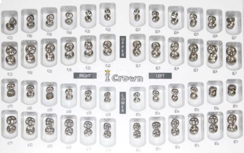 Коронки I CROWN Refill EUL-3 из нержавеющей стали детские (5 шт) Seil Global