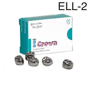 Коронки I CROWN Refill ELL-2 из нержавеющей стали детские (5 шт) Seil Global