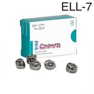 Коронки I CROWN Refill ELL-7 из нержавеющей стали детские (5 шт) Seil Global