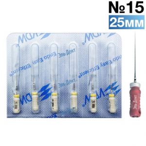 C-Pilot Files (CC+) №15 L25мм (6шт), (Ц-Пилот Файлы), VDW