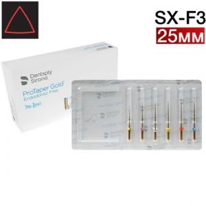 PROTAPER GOLD ASSORT SX-F3 25MM (Стерильные), 6шт. Maillefer