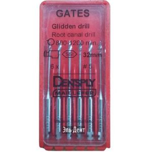Gates drills №5 32мм (6шт.) - развертка для вскрытия устья каналов, Maillefer