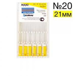 H-Files №20 (21мм), 6шт MANI