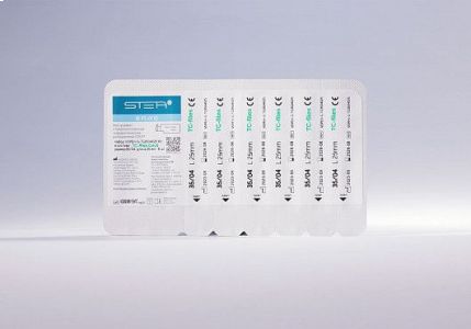 Файлы машинные с памятью формы TC-files, размер 35/.04, длина 25мм, никель-титан - 6 шт. STEA