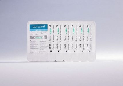 Файлы машинные V-Glider Gold, для создания ковровой дорожки, размер 13/.02, длина 21мм, никель-титан - 6 шт. STEA