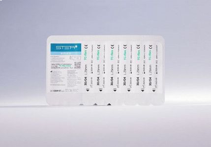 Файлы машинные с памятью формы TC-files, размер 30/.04, длина 25мм, никель-титан - 6 шт. STEA