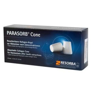 Губка гемостатическая PARASORB Cone, конусы d 1,2 см h 1,6 см 10 штук RESORBA