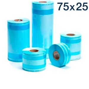 Рулон для стерилизации со складкой 75х25мм/100м Клинипак