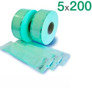 Рулон для паровой и газовой стерилизации (5смх200м с индикатором), Клинипак