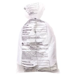 Пакеты для сбора отходов, класс А, 800х900мм / белые, ПО-01, (100шт), МедПак