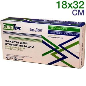 Пакеты для стерилизации EuroТуре 180 х 320 мм (200шт.)