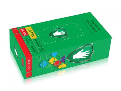 Перчатки Латексные Safe & Care ХS (5|6) Смотровые Опудренные 100 шт.