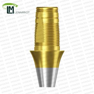 Титановое основание TiN Bell аналог GEO, совместимое с Osstem Mini, Lenmiriot M