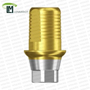 Титановое основание TiN Flat, совместимое с NobelActive RP, Lenmiriot A, NobelReplace Conical Connection, Lenmiriot CC
