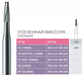 169 Твердосплавные боры Prima для турб. након.FG (19мм)