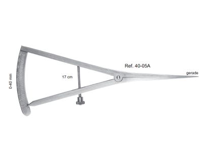 Кронциркуль прямой; 0-40 мм; 17 см; 40-05A (HLW)