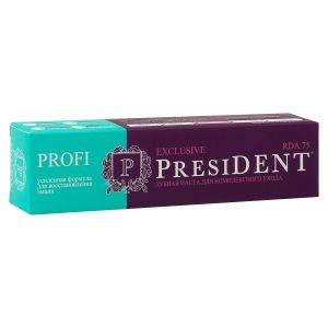 Зубная паста PRESIDENT PROFI Exclusive (RDA 75); (100 мл.)