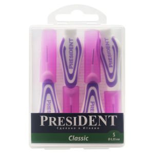 Межзубные ёршики PRESIDENT Classic S 0;30 мм арт. 04120.01