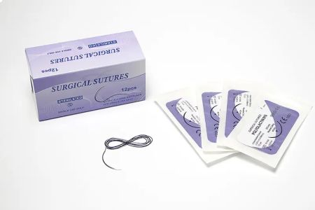 Полиглактин 910 Surgical Sutures Китай (5/0), игла колющая