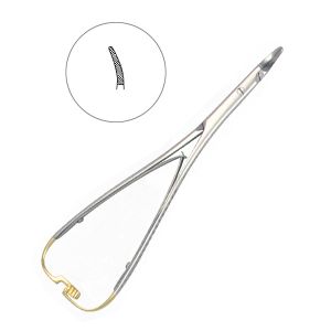 Иглодержатель Nadelhalter TC,  изогнутый,  17 см